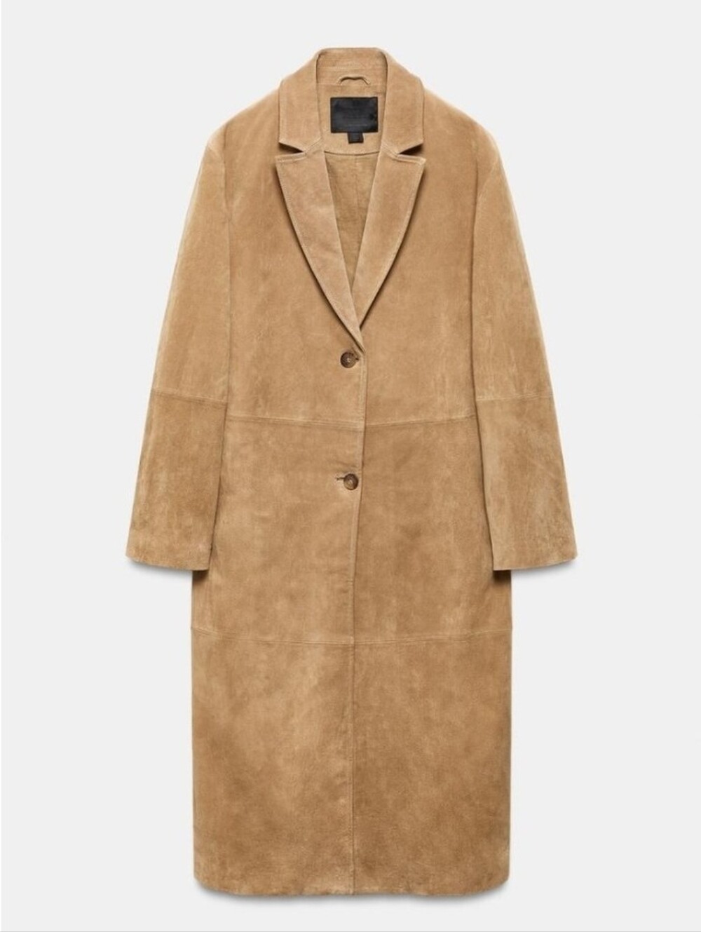 100% SUEDE LEATHER COAT ZW COLLECTION LIMITED EDITION - Picture 11 of 11